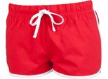 Skinni Minni Pantaloncini Retrò Per Bambini PC3564 (5-6 Anni (116)) (Rosso/Bianco)