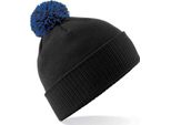 Beechfield - Berretto "Snowstar"" Per Uomo/Donna Unisex PC4146 (Taglia Unica) (Nero/Blu Reale)"