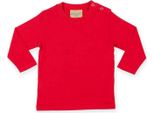 Larkwood - Maglietta Per Bambino A Maniche Lunghe PC4781 (92) (Rosso)