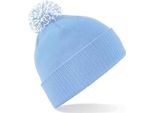 Beechfield - Berretto "Snowstar"" Per Uomo/Donna Unisex PC4146 (Taglia Unica) (Blu Marino/Bianco Naturale)"