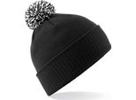 Beechfield - Berretto "Snowstar"" Per Uomo/Donna Unisex PC4146 (Taglia Unica) (Nero/Bianco)"