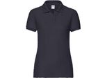 Fruit Of The Loom Damen Poloshirt Lady Fit Piqué PC4160 (M) (Schwarz)
