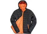 Result Core - Giacca Trapuntata Da Uomo PC5606 (Xl) (Nero/Arancione)