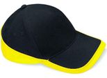 Beechfield - Cappellino "Teamwear Competition"" PC4226 (Taglia Unica) (Nero/Giallo)"