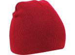 Cappello Invernale In Maglia Beechfield Basic PC2095 (Taglia Unica) (Rosso)