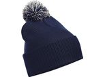Beechfield - Berretto "Snowstar"" Per Uomo/Donna Unisex PC4146 (Taglia Unica) (Blu Scuro/Grigio Chiaro)"