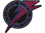 David Bowie - Taglia Standard - Toppa "Aladdin Sane"", Tessuto RO11321 (Taglia Unica) (Nero/Blu/Bordeaux)"