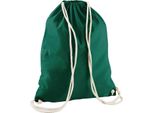 Westford Mill - Borsa Da Ginnastica, Cotone RW9129 (Taglia Unica) (Verde Bottiglia)