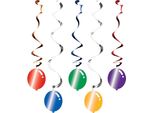 Creative Party - Palloncini - Decorazione Da Appendere "Dizzy"" Confezione Da 5 Pezzi SG31181 (Taglia Unica) (Multicolore)"