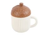 Something Different - Tazza Con Coperchio "Autunno"", Ghianda SD6175 (Taglia Unica) (Bianco/Marrone)"