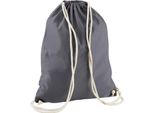 Westford Mill - Borsa Da Ginnastica, Cotone RW9129 (Taglia Unica) (Grigio Grafite)