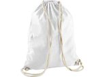 Westford Mill - Borsa Da Ginnastica, Cotone RW9129 (Taglia Unica) (Bianco)