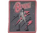 David Bowie - Logo - Toppa "Pink Flash"", Tessuto RO11318 (Taglia Unica) (Grigio/Rosa)"