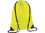 Bagbase - Borsa Da Ginnastica "Premium"" RW9090 (Taglia Unica) (Giallo Fluorescente)"