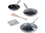 Set Di Pentole Silverstar® In Acciaio Inox 7 Pezzi 20/24/28 | Con Coperchi