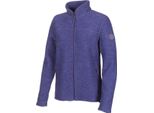 Gilet Ivanhoe Da Donna In Lana Con Zip Integrale Beata Purple Haze-Lila