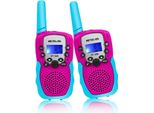 Retevis RT388 Walkie Talkie Per Bambini, Regali Per Bambini Dai 4 Ai 12 Anni, Vox, 10 Suonerie, Dcs/Ctcss, Giocattolo Con Borse Per Il Campeggio
