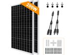 200W Solarmodul Solarpanel 2x100W Photovoltaik Solaranlage WohnmobilBatterien 0% MwSt