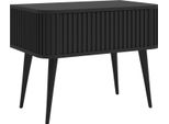 Selsey Ovarlo - Comodino Con Cassetto, Nero , 63 Cm