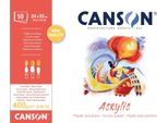 Canson C31067P002 Blocco Carta Da Disegno Canson "Acrylic"", 240 X 330 Mm, 400 G/M²"