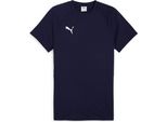 Puma Teamevostripe Maglietta Herren Navy Silber Gr S
