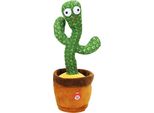 Giocattolo Cactus Parlante Ballerino Cantante 32 Cm Peluche Verde