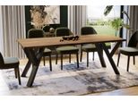 Tavolo Da Pranzo Endo-MöBel Pier 130Cm - 210Cm Tavolo Da Cucina Allungabile Con Struttura In Metallo (Rovere Monastero)