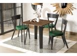 Tavolo Da Pranzo Allungabile Endo-MöBel Adeo 80Cm - 170Cm Con Struttura In Metallo (Rovere Monastero)
