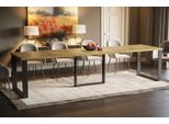 Endo-MöBel Tavolo Da Pranzo Allungabile Borys Max 130Cm - 250Cm Tavolo Da Pranzo In Metallo Con Base A Slitta (Rovere Artisan)