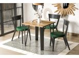 Tavolo Da Pranzo Allungabile Endo-MöBel Adeo 80Cm - 170Cm Con Struttura In Metallo (Rovere Wotan)