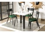 Tavolo Da Pranzo Allungabile Endo-MöBel Adeo 80Cm - 170Cm Con Struttura In Metallo (Bianco Lucido)