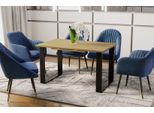 Endo-MöBel Tavolo Da Pranzo Cora 130Cm - 210Cm Tavolo Allungabile Tavolo Da Cucina In Metallo (Rovere Naturale)