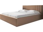 Bettrahmen ohne Matratze, - Blaume 180 Sand Schlafzimmerbett, Schlafzimmermöbel, Skandinavischer Stil, Gepolstertes Bett
