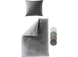 Biancheria Da Letto Liebling Renforcé Grigio Pietra, 1 X Copripiumino 135 X 200 Cm + 1 X Federa 80 X 80 In 100% Cotone Morbido E Setoso, ÖKotex Green