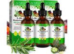 Olio Per Capelli 3 In 1 Olio Di Rosmarino Olio Di Ricino Olio Di Batana Olio Essenziale Olio Per Capelli Olio Per Massaggi Biologico, 3X 60Ml