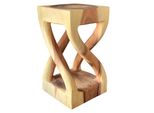 Tavolino In Legno - Tavolino Sgabello In Legno - Tornito Da Legno Massiccio Di Suar