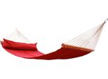 Amaca Macamex Miami Red (Certificata Fsc™) Con Palo Imbottito, Resistente Alle Intemperie