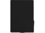 Cloudcomfort Basic, Lenzuolo Matrimoniale In Jersey Elasticizzato Nero 120 X 200 Cm