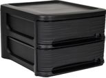 Eda 010288 No Eda Stone Cassettiera, 2 Cassetti, Pp, Nero