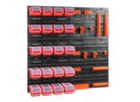 Scaffale A Muro Per Officina Portautensili Scatole Impilabili Pannelli A Muro Con Scatole Scaffale Di Smistamento 20 Pz. Scatola Con Coperchio Scaffale A Muro 80 X 80 Cm Portautensili Scaffale A Scivolo Contenitori Aperti Sistema Di Stoccaggio In Plastica