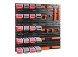 Scaffale A Muro Per Officina Portautensili Scatole Impilabili Pannelli A Muro Con Scatole Scaffale Di Smistamento 20 Pz. Scatola Con Coperchio Scaffale A Muro 80 X 80 Cm Portautensili Scaffale A Scivolo Contenitori Aperti Sistema Di Stoccaggio In Plastica