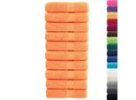Vidaxl Asciugamani Da Doccia Premium Solund 10 Pz. Arancione 70X140 Cm 600 G/M²