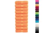Vidaxl Asciugamani Premium Per Ospiti Solund 10 Pz. Arancione 30X50 Cm 600 G/M²