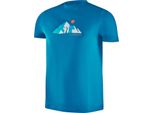 T-Shirt Da Uomo | 100% Cotone | Vestibilità Regolare Per L'uso Quotidiano, Lo Sport E Il Tempo Libero | Petrol I Taglia S