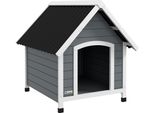 Pawhut Cuccia In Legno Per Cani Casa Per Animali Domestici Di Piccole Dimensioni Con Tetto In Asfalto Grotta Per Cani All'aperto Resistente Alla Corrosione Con Pavimento Rimovibile Per Cani Di Taglia Media