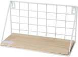 Dochtmann Mensola A Muro Rettangolare 25 X 10 X 14 Cm, Metallo, Legno, Bianco