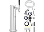 Kit Torre Di Spillatura Vevor, Kit Di Conversione Per Birra A Rubinetto Singolo, Sistema Di Spillatura A Torre Per Birra A Fusto In Acciaio Inox Con Doppio Dispositivo Di Misurazione W21,8 E Attacco Per Fusto A-System, Vassoio Di Raccolta Della Birra Per Feste A Casa