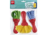 Apli Kids 19414 Apli Kids Maxi Set Di Pennelli Paint & Fun, 3 Pezzi