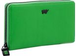 Braun BüFfel Pelle Portafoglio Capri Zip Wallet Green Verde