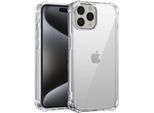 Custodia Per Iphone 15 Pro Trasparente - Custodia In Silicone Tpu Antiurto Con Paracolpi - Smartphonica